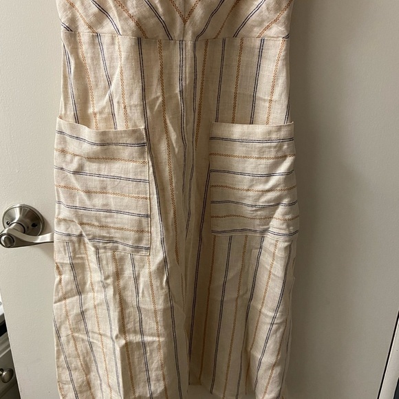 Monteau Los Angeles small linen blend women’s dress pinstripes - Picture 8 of 8